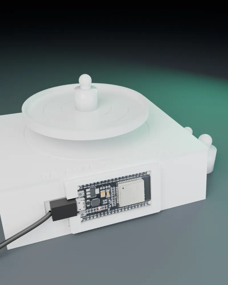 Maqueta 3D de Newton M3: Balanza de laboratorio que pesa de verdad